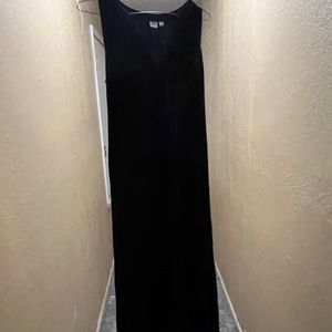 Black Waist-Tie maxi dress